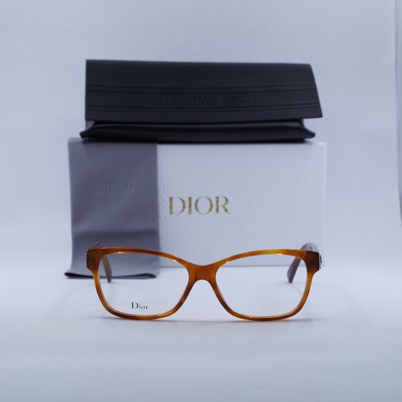 Final Price! Dior LADYDIORO 2 0SX7 00 Havana Eyeglasses 55mm main image 10